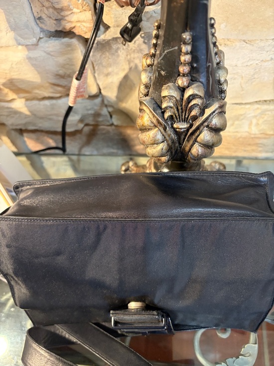 Prada Black Shoulder Bag with Buckle Detail & wallet main image 0